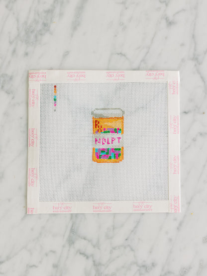 RX Needlepoint Bottle